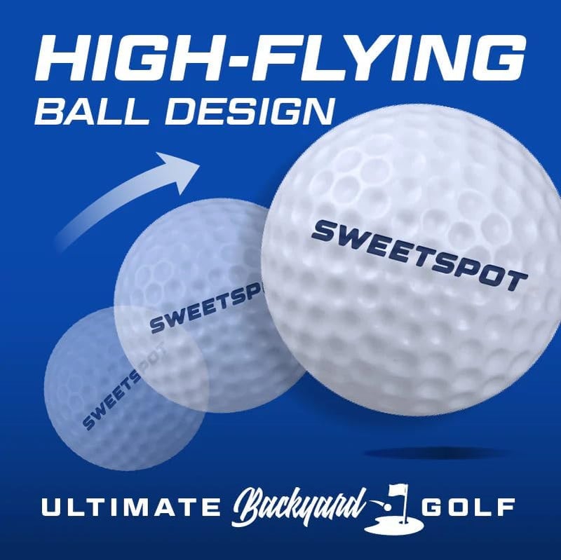 SweetSpot Baseball Sweetspot Plastic Golf Club and Ball Set - Image 3